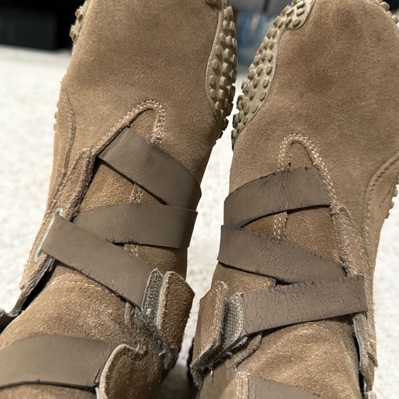 Rare Vintage Puma Alto Mostro Brown Suede Moto Boots 7.5 / 38 - Picture 3 of 12